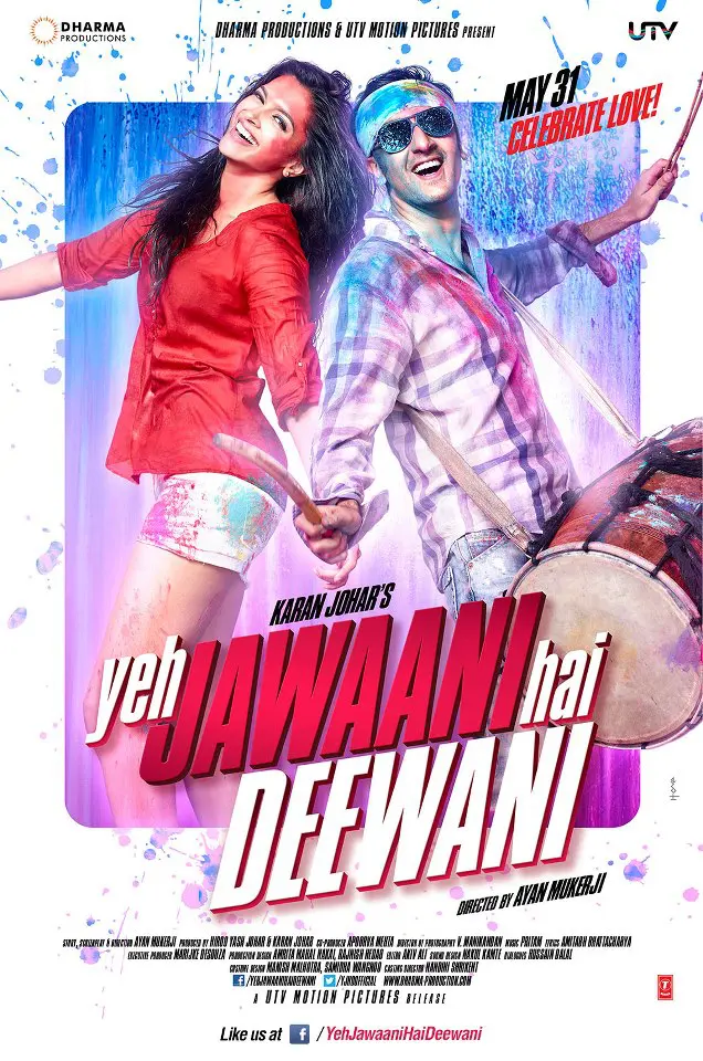 yeh jawaani hai deewani poster lyrics songs,movie review