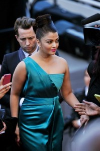 Ash Cannes teal gown