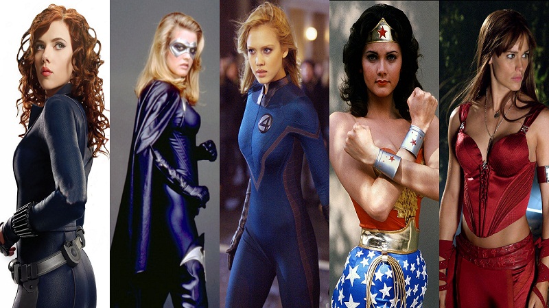hottest female superhero collage 2