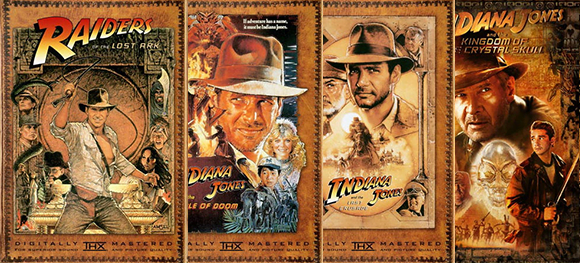 Indiana Jones Series Poster DVD Covers