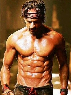 Shahrukh khan 10 Pack Abs in HNY Body