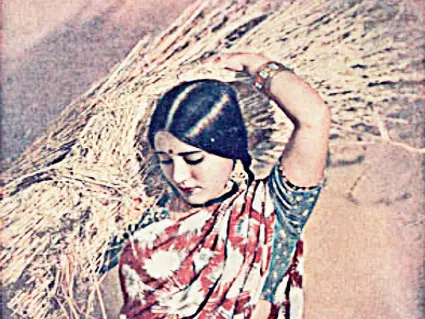 Scene from Kisan kanya 1937 first colored film