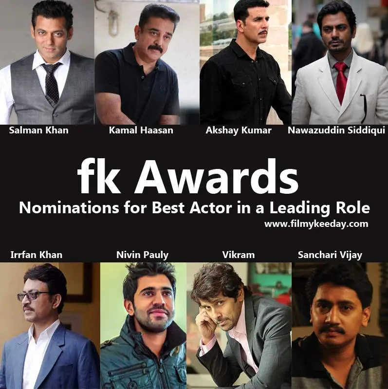 Best Actor in a Leading Role FK Awards by Filmy Keeday
