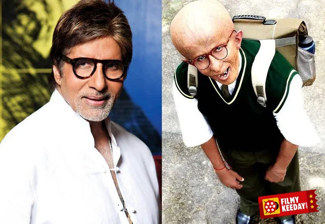 Amitabh Bachchan in Paa look makup