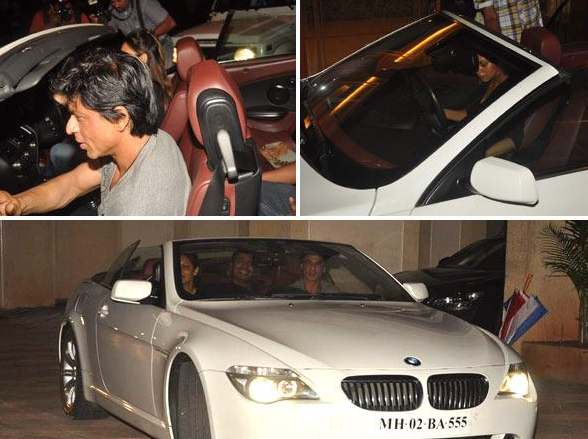 Shahrukh khan bmw car