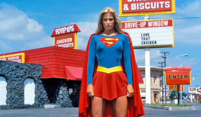 Helen Slater as Supergirl the flash cameo