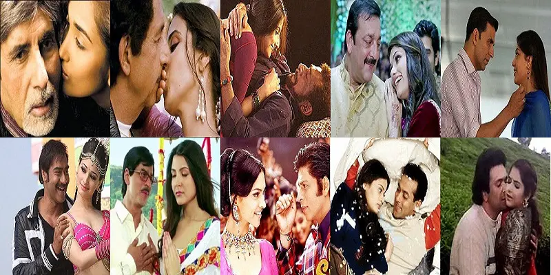 old heroes romancing loving young heroines collage