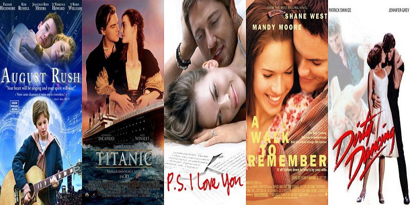 Romantic movie collage 2