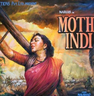Movies on Farmers in India Mother India Poster Nargis