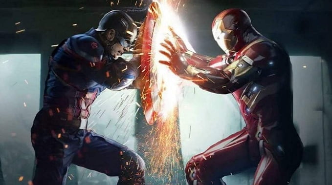 Captain America Civil War iron man vs captain america