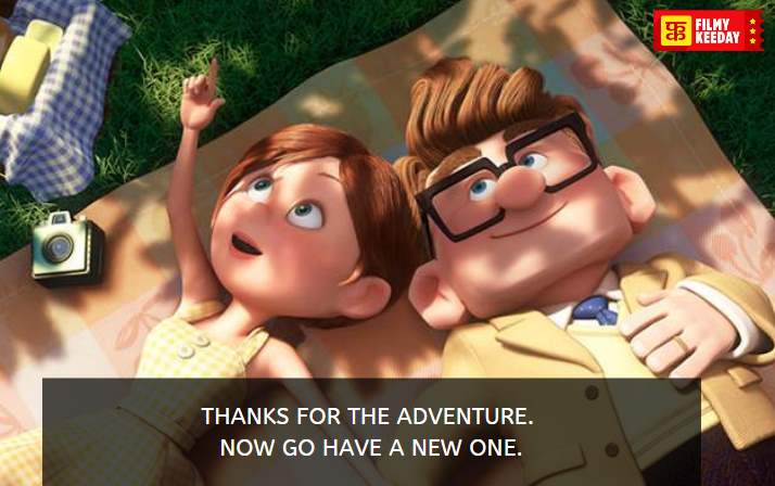 UP best animated feel good film quotes