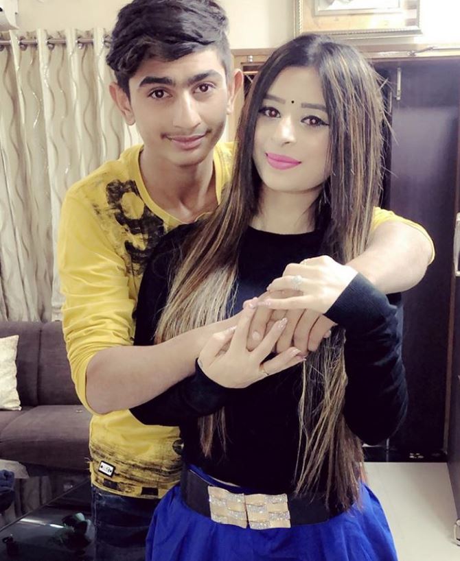 Ankita Dave with Brother Pictures