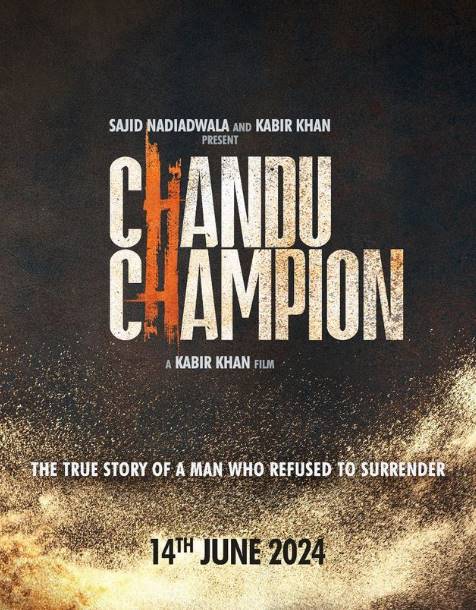 Chandu Champion karthik aryan movie poster